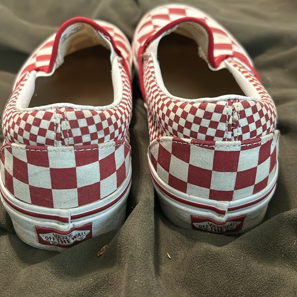 Men’s Red and white Checkered vans 
Size 9 Men’s - Picture 5 of 6